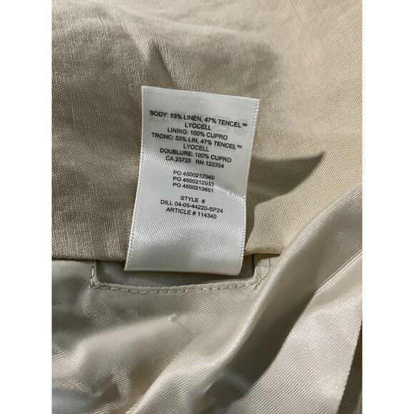 Wilfred 'Phase' Tan Linen Trench Coat Size 2XS NWT - Picture 6 of 6